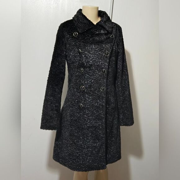 WHAT GOES AROUND COMES AROUND Black Coat Jacket S Anthropologie. GC - Picture 12 of 16